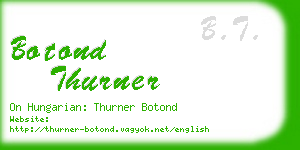 botond thurner business card